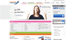 Desktop Screenshot of capital-formations.fr