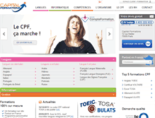 Tablet Screenshot of capital-formations.fr
